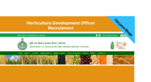 Horticulture Agriculture Development Officer Haryana