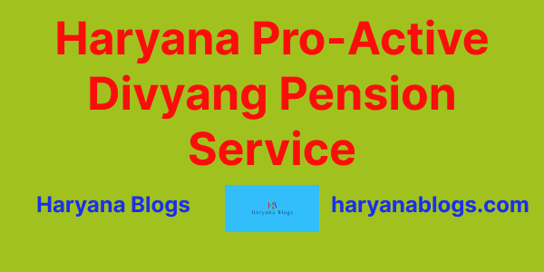 Pro Active Divyang Pension Service