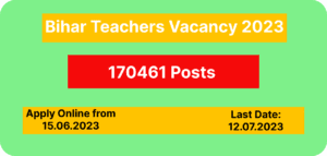 Bihar Teacher Recruitment 2023