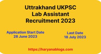 Uttrakhand UKPSC Lab Assistant Recruitment 2023: Apply Now