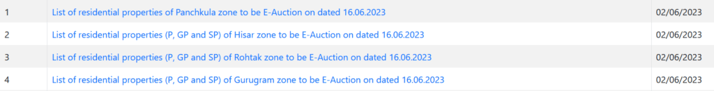 HSVP E Auction Notification - 16 June Auction