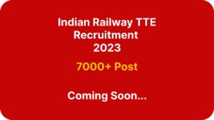 Indian Railway TTE Recruitment 2023