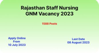 RSMSSB Rajasthan GNM Recruitment 2023: Staff Nurse 2338 Posts, Posts Increased (Amendment 2024), Exam Date Announced