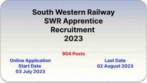 RRC SWR Trade Apprentice Recruitment 2023