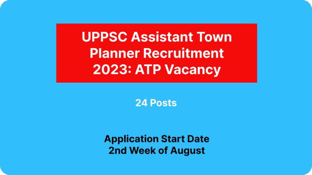 UPPSC Assistant Town Planner Recruitment 2023