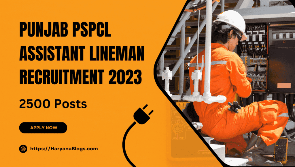 Punjab PSPCL Assistant Lineman Recruitment 2023