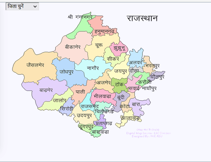 Jamabandi Rajasthan Online - Rajasthan Map