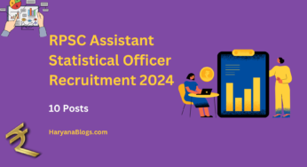 RPSC Assistant Statistical Officer Recruitment 2024: Apply Now